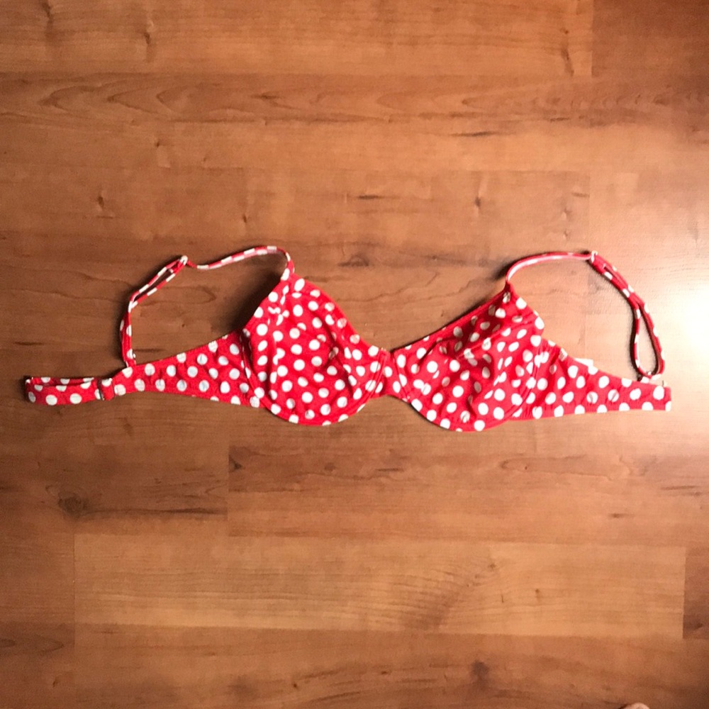 Venus red and white polka dot bikini